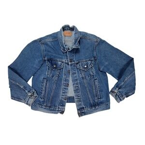 80s Levi's 70506 0216 Classic Denim Jacket‎ Red Tab Trucker Vintage USA Size 46